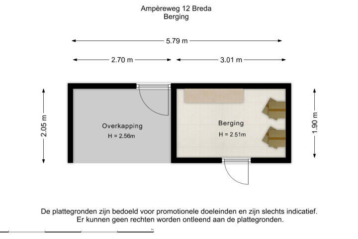 Plattegrond – Ampèreweg 12, Breda