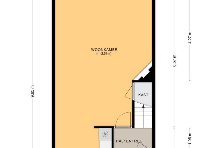 Plattegrond – Amstel 25, Wijk bij Duurstede