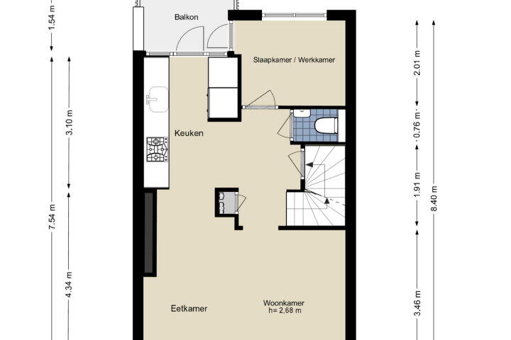 Plattegrond – Amstellandlaan 56, Amstelveen