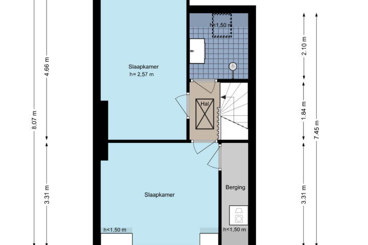 Plattegrond – Amstellandlaan 56, Amstelveen