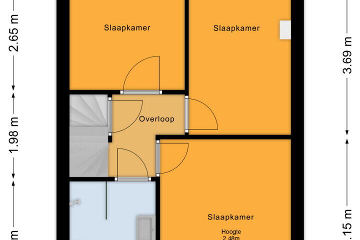 Plattegrond – Amstelplantsoen 8, Almere