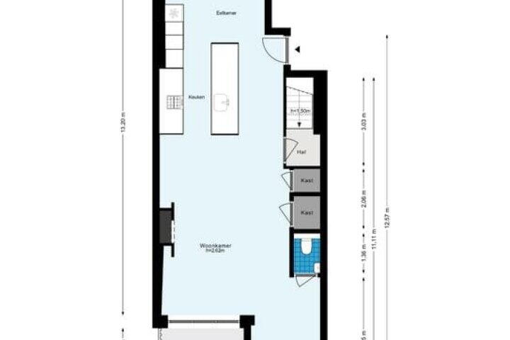 Plattegrond – Amstelveld 11 H, Amsterdam