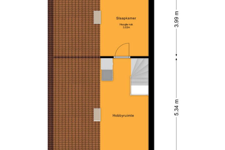 Plattegrond – Andantestraat 70, Almere