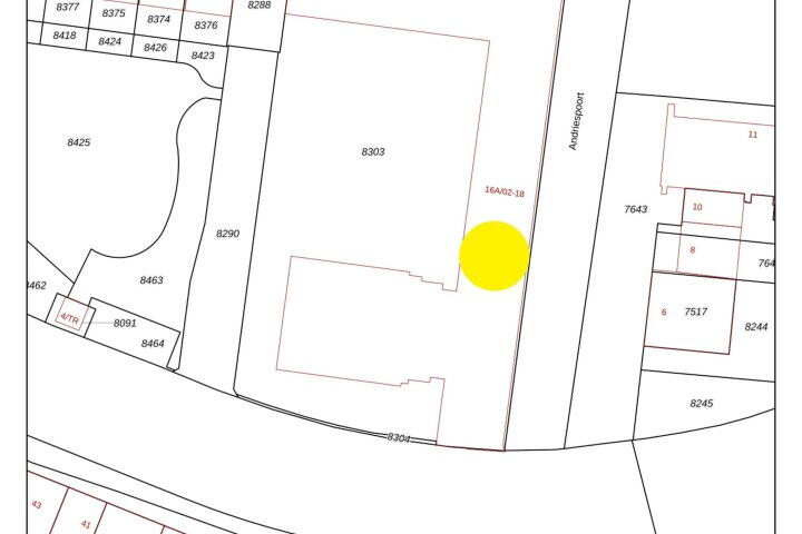 Plattegrond – Andriespoort 16 A 02, Maastricht