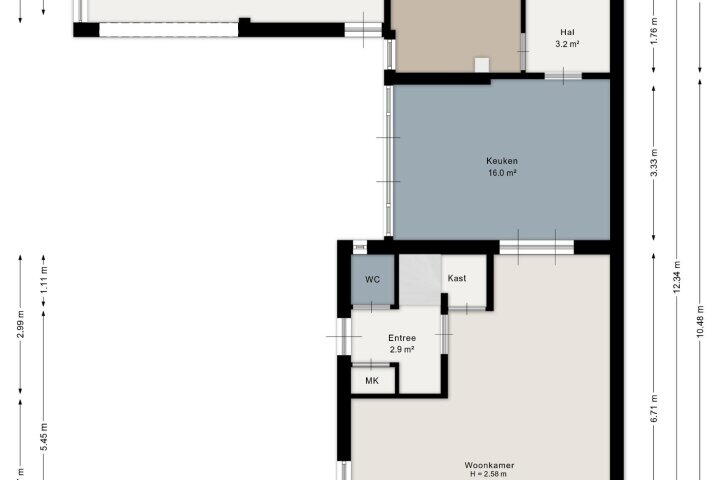 Plattegrond – Anemonenstraat 19, Veghel