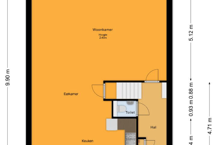 Plattegrond – Anjerhof 4, Almere