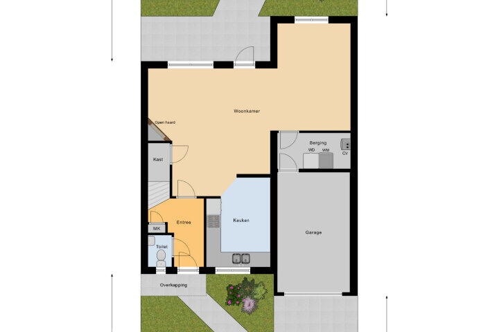 Plattegrond – Anna Blamanlaan 10, Vlissingen