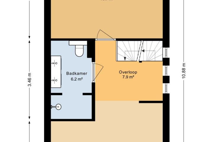 Plattegrond – Anna Blamanstraat 73, Groningen