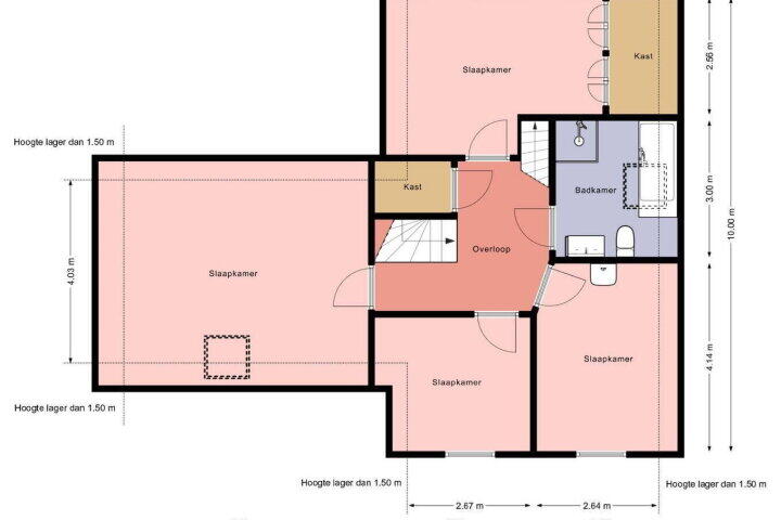 Plattegrond – Anna Charlottelaan 23, Oranjewoud