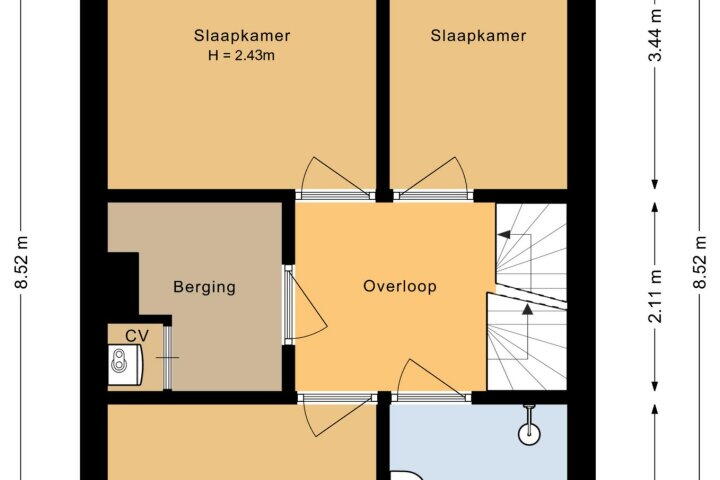 Plattegrond – Anna van Bossetuin 11, Heerhugowaard