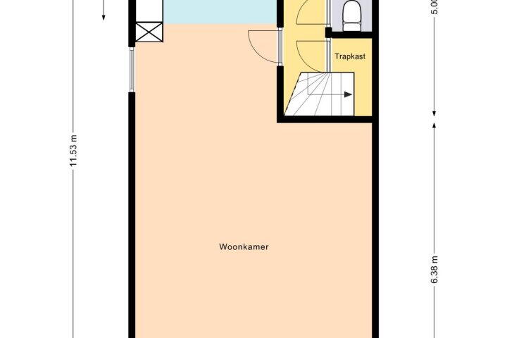 Plattegrond – Annie Zernikeweg 6, Heerenveen