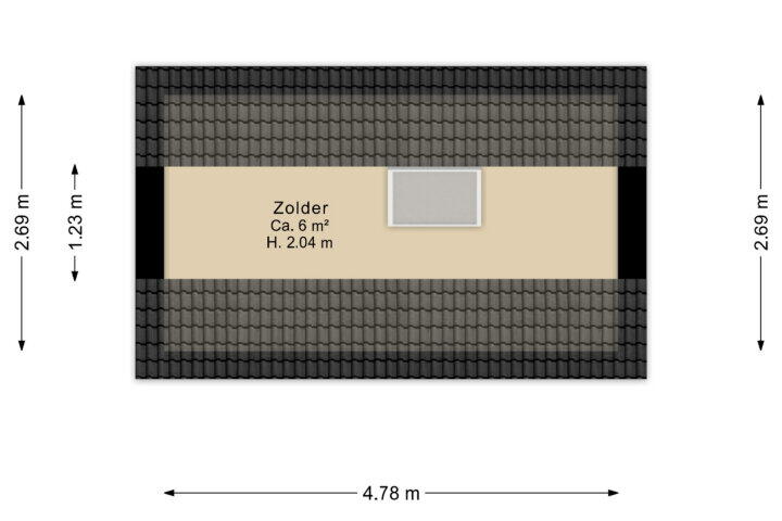 Plattegrond – Anreperstraat 194 A, Assen