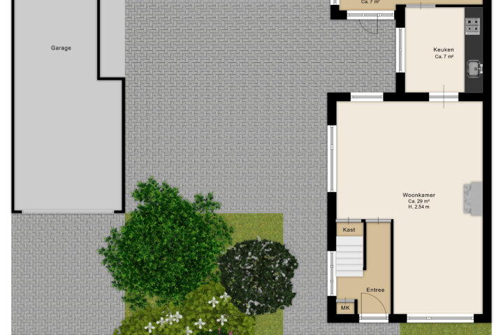 Plattegrond – Anreperstraat 194 A, Assen