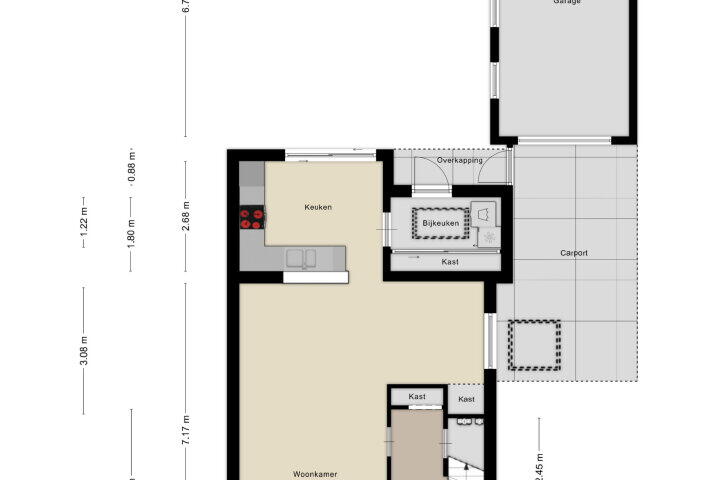 Plattegrond – Antonellusstraat 6, Wijchen