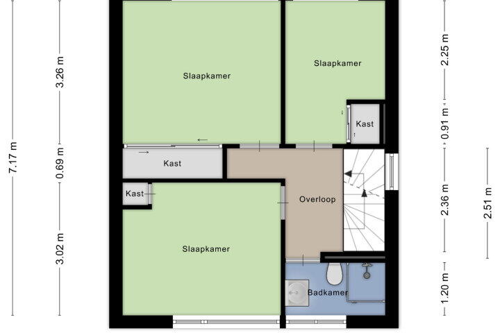 Plattegrond – Antonellusstraat 6, Wijchen