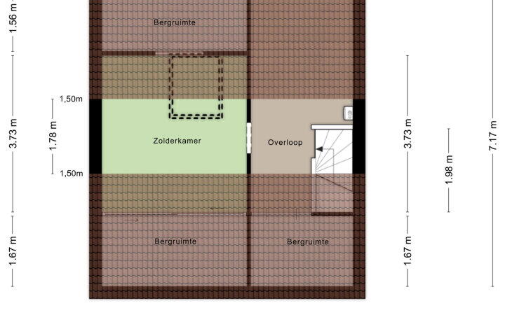 Plattegrond – Antonellusstraat 6, Wijchen