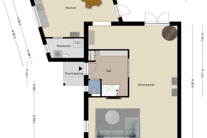 Plattegrond – Antoni Staringlaan 8, Vlijmen