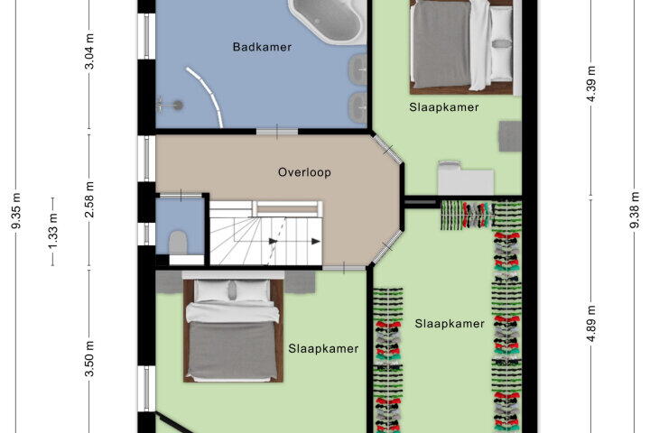 Plattegrond – Antoni Staringlaan 8, Vlijmen