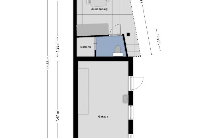 Plattegrond – Antoni Staringlaan 8, Vlijmen