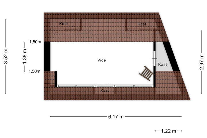 Plattegrond – Antoniusstraat 11, Wijchen