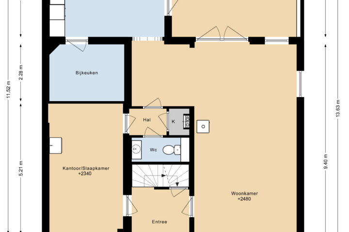 Plattegrond – Antoon Hubbenstraat 29, Kerkrade