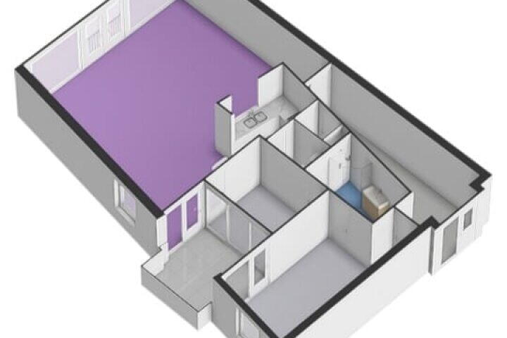 Plattegrond – Apollopad 102, Assen