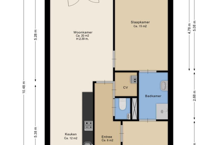 Plattegrond – Apollopad 46, Assen