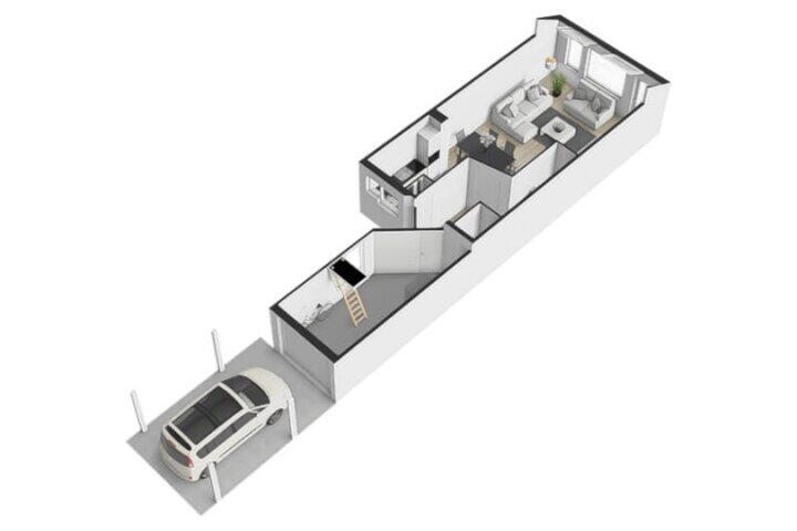 Plattegrond – Appelgaarde 12, Houten