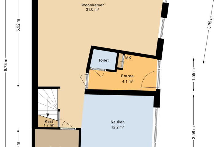 Plattegrond – Appelhofshoeve 7, Steenwijk