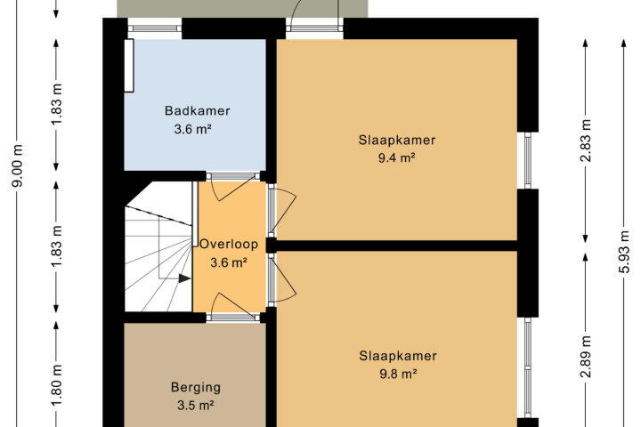Plattegrond – Appelhofshoeve 7, Steenwijk