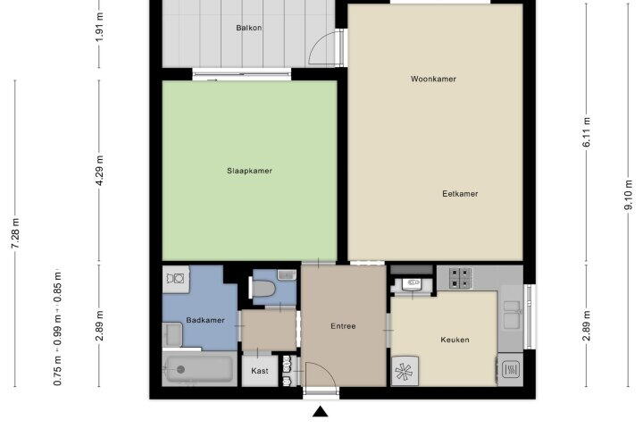 Plattegrond – Archipel 26 17, Lelystad
