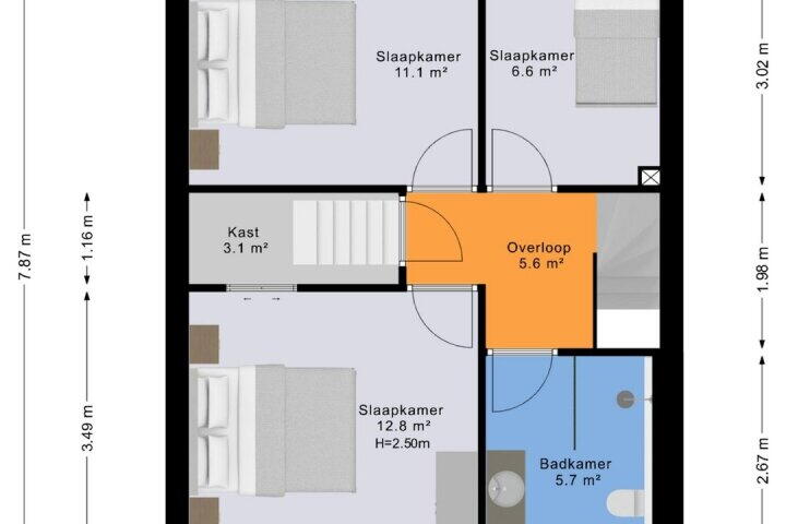 Plattegrond – Arduinlaan 23, Groningen
