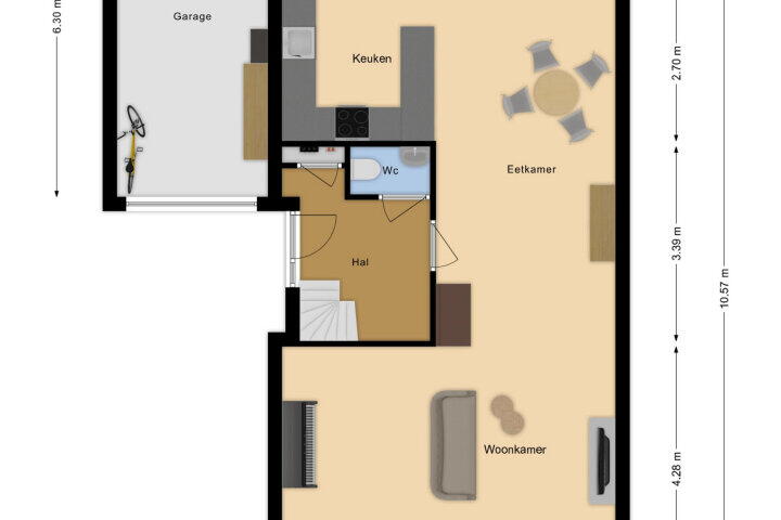 Plattegrond – Arenastraat 13, Den Haag