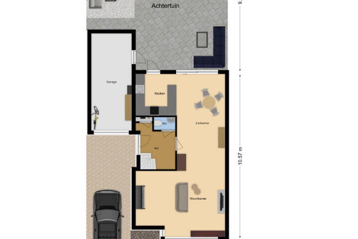 Plattegrond – Arenastraat 13, Den Haag