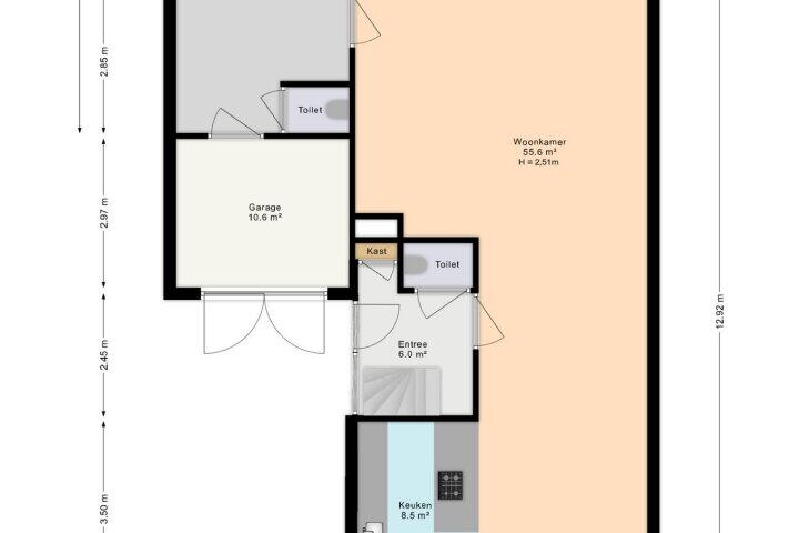 Plattegrond – Arenastraat 91, Den Haag
