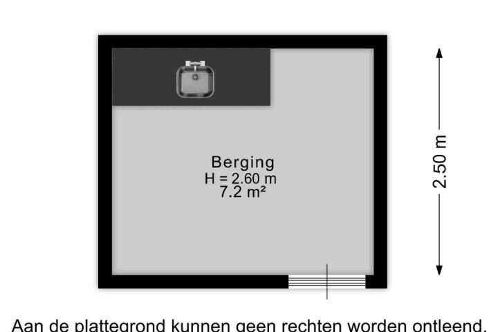 Plattegrond – Argostraat 150, Alphen aan den Rijn