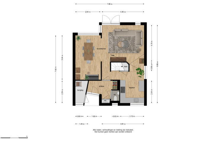 Plattegrond – Argusvlinder 17, Breda