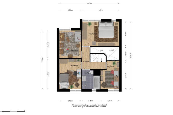 Plattegrond – Argusvlinder 17, Breda