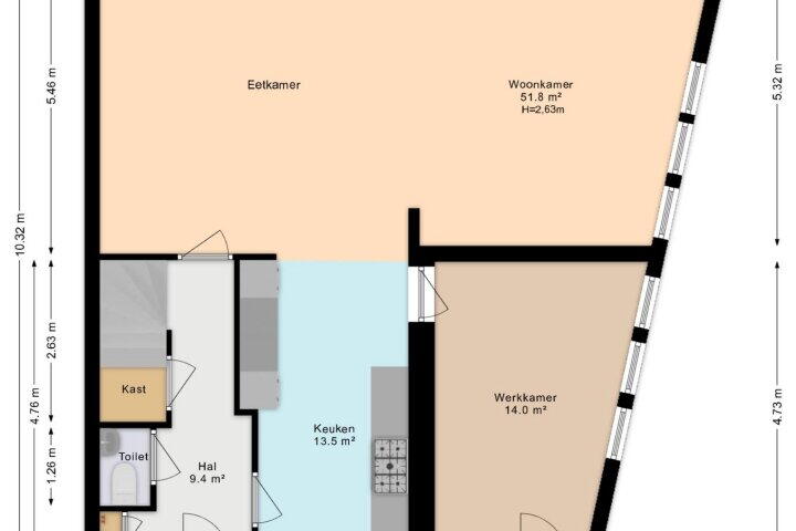 Plattegrond – Aristoteleslaan 71, Den Haag