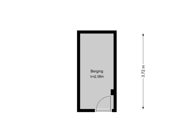 Plattegrond – Asingaborg 74, Amsterdam