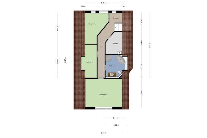 Plattegrond – Asserstraat 18, Gieten