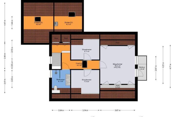 Plattegrond – Asserstraat 21, Norg