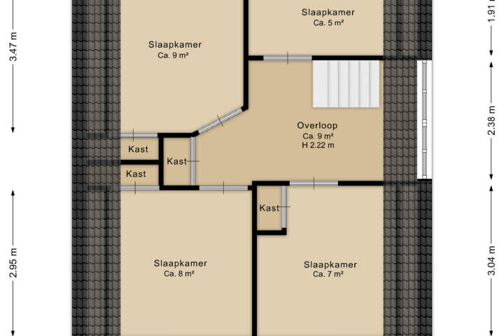 Plattegrond – Asserstraat 29, Beilen