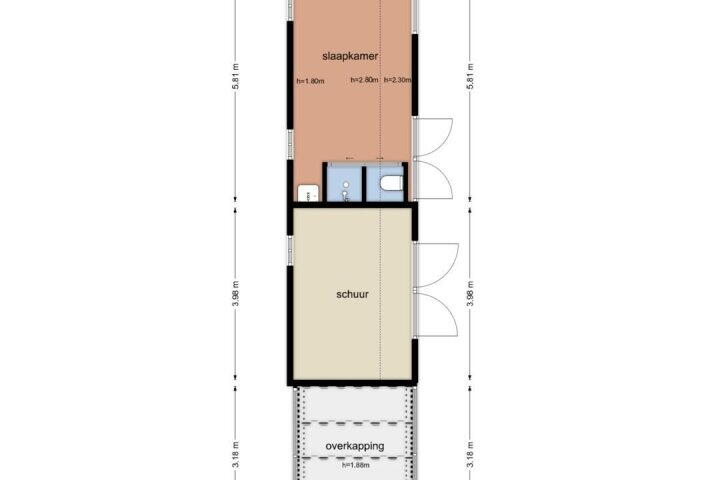 Plattegrond – Asserstraat 57, Rolde