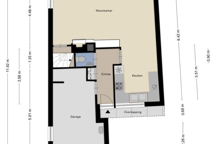 Plattegrond – Assumburg 106, Alphen aan den Rijn