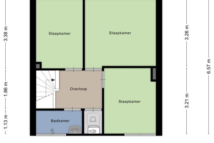Plattegrond – Assumburgstraat 3, Nijmegen