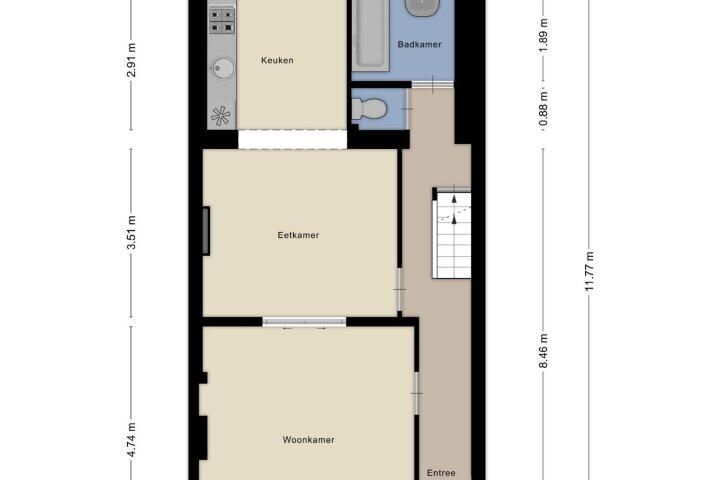 Plattegrond – Athoslaan 35, Maastricht