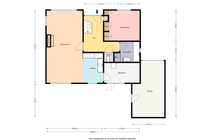 Plattegrond – Aukebaes 6, Joure
