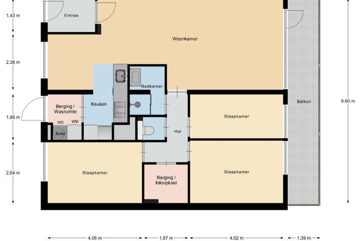 Plattegrond – Aureliushof 149 D, Maastricht