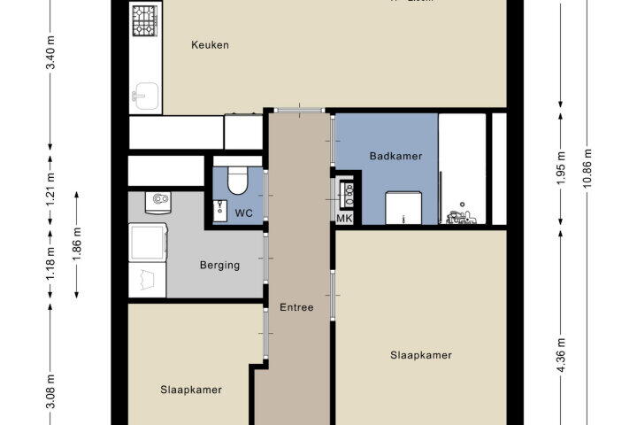 Plattegrond – Baak van Katwijk 122, Amersfoort
